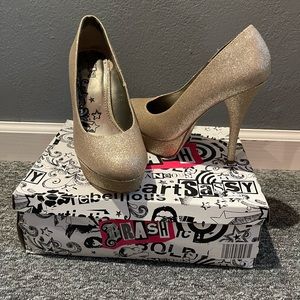 Brash Gold Heels